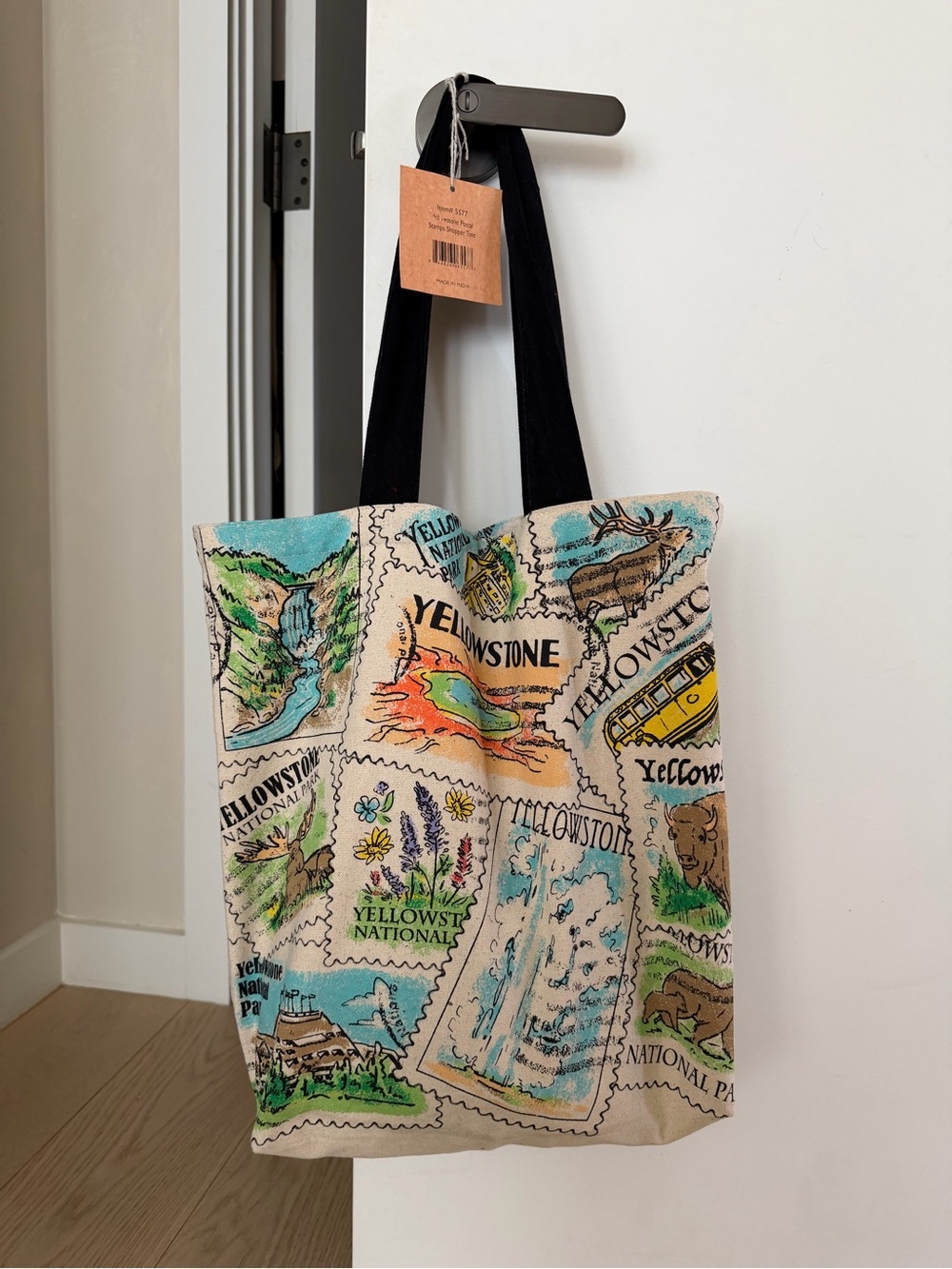 BRAND NEW Tags On Yellowstone National Park Cloth Tote Bag